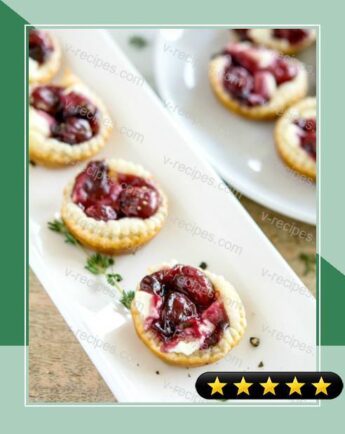 Peppered Sour Cherry and Goat Cheese Tarts recipe