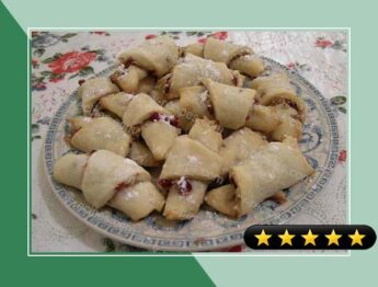 Rogaliki (Polish Croissant Cookies With Jam Filling) recipe
