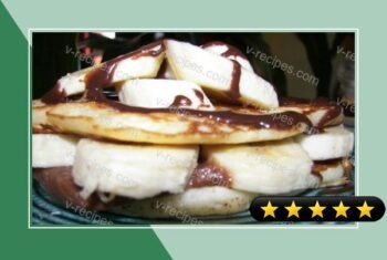 Banana Pancakes With Hazelnut Mascarpone Creme recipe