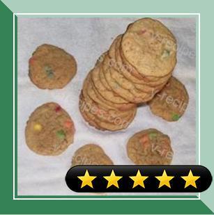 Peanut Butter Mini Candy-Coated Chocolates Cookies recipe