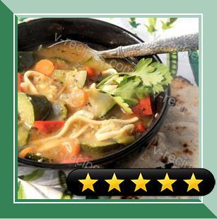 Herbal Kluski Zucchini Soup recipe