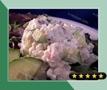 Summertime Cucumber and Cottage Cheese Salad recipe