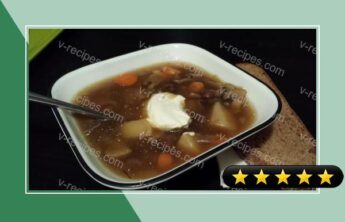 Russian Barley Mushroom Soup recipe