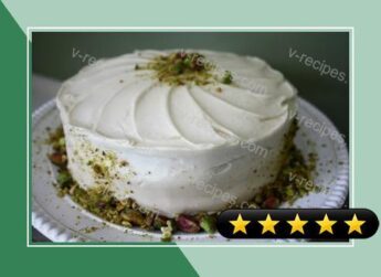 Pistachio-Carrot Cake with Maple Cream Cheese Frosting recipe