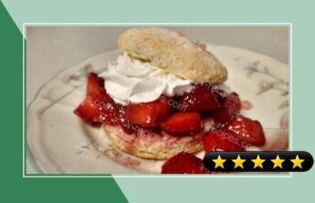 Scones (sweet biscuits) for Strawberry Shortcake recipe