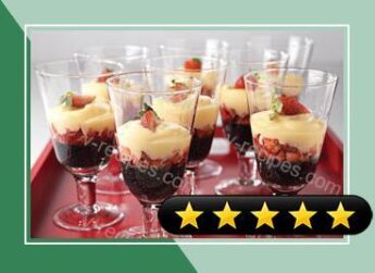 Black Sesame & Strawberry Pudding recipe