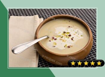 Creamy Celery Root Soup with Pistachios recipe