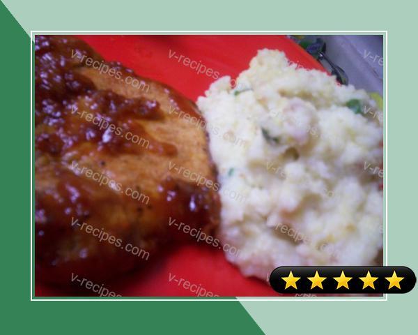 Cornbread Mashed Potatoes With Spring Onions recipe