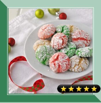 Colorful Crinkle Cookies recipe