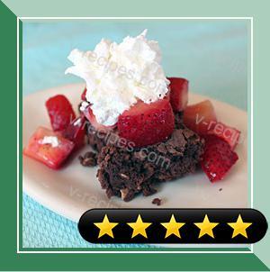 Oatmeal Brownie Strawberry Shortcake recipe