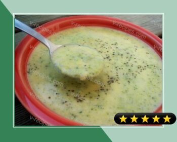 Cheesehead Cream of Broccoli Soup recipe