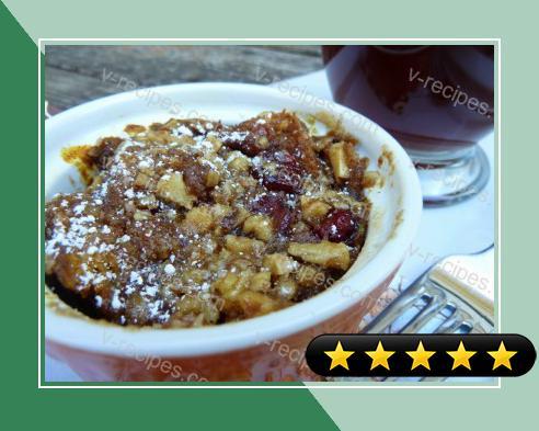 Individual Pumpkin Cranberry French Toast Casseroles with Nut Praline Topping recipe