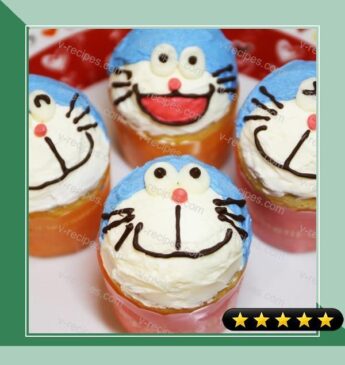 Doraemon Cupcakes recipe