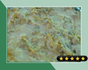 Hot Cheesy Artichoke Dip Appetizer recipe