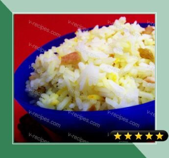 Saffron Rice With Cashews and Raisins recipe