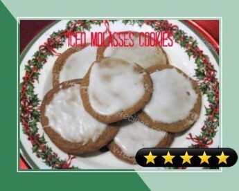 Iced Molasses Cookies recipe