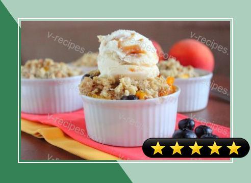 Peach and Blueberry Crumble recipe