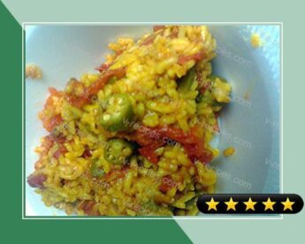 Okra Tomatoes and Rice recipe