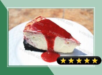Raspberry Swirl Cheesecake with Chocolate Crust recipe