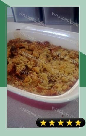Bread Pudding With Crumb Topping recipe