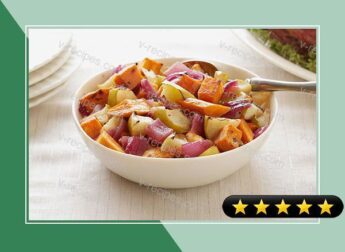 Balsamic Roasted Sweet Potatoes & Apples recipe