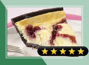 PHILADELPHIA 3-STEP White Chocolate-Raspberry Swirl Cheesecake recipe