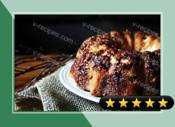 Brown Sugar Crusted Apple Walnut Cake recipe