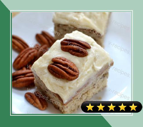 Roasted Banana Bars with Browned Butter-Pecan Frosting recipe