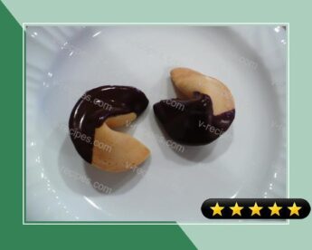 Chocolate-Dipped Fortune Cookies recipe