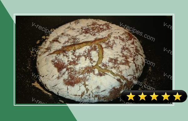 Crusty Portuguese-American Yeasted Cornbread (No Knead) recipe