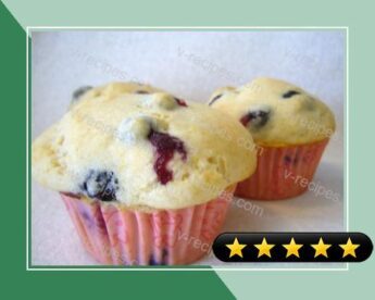 Healthier Lemon Blueberry Muffins recipe