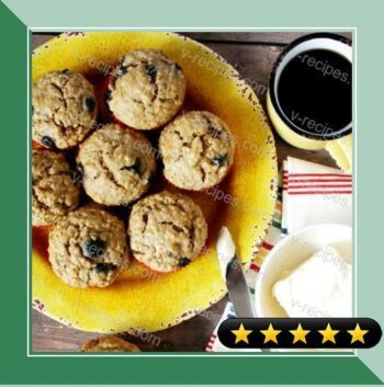 Blueberry Oatmeal Muffins recipe