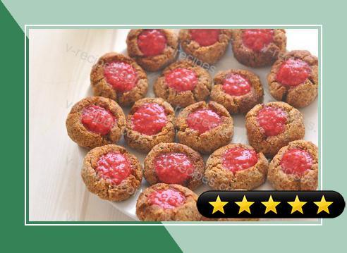 Raspberry Almond Thumbprint Cookies recipe