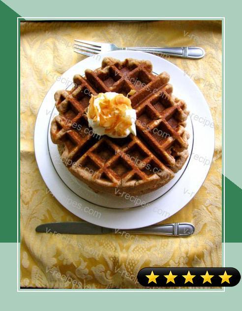 Toasted Coconut Almond Waffles recipe