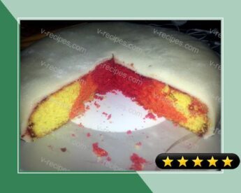 Round Rainbow Cake recipe