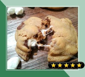Marshmallow-Stuffed Peanut Butter Chocolate Chip Cookies recipe