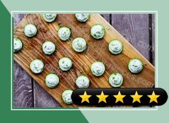 Cucumber Rounds with Herbed Cream Cheese recipe