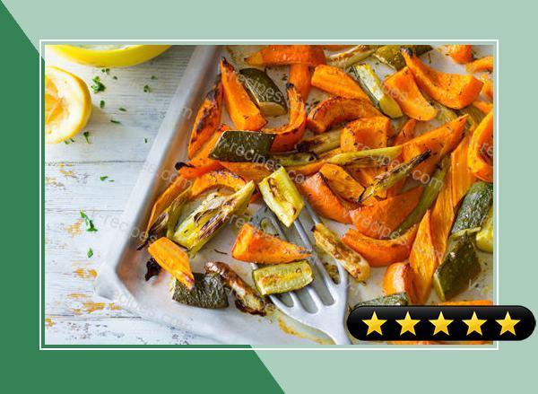 Oven-Roasted Pumpkin and Zucchini recipe