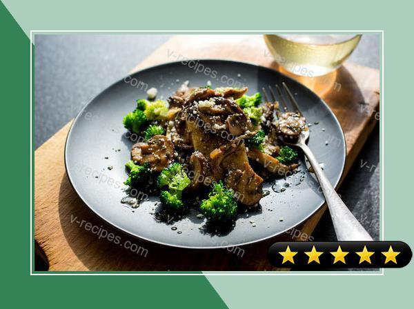 Millet Polenta With Mushrooms and Broccoli or Broccoli Raab recipe