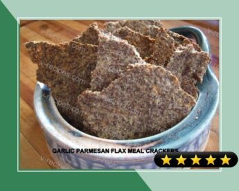 Low Carb - Garlic Parmesan Flax Seed Crackers recipe