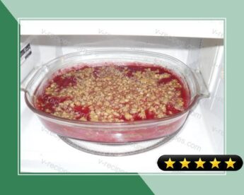 Classic Old-Fashioned Rhubarb Strawberry Crisp recipe