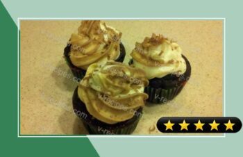 Chocolate Cupcakes With Nutella and Mixed Cream Cheese Frosting recipe