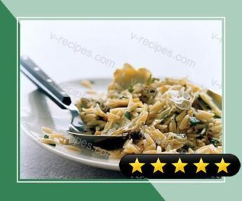 Orzo with Artichokes and Pine Nuts recipe