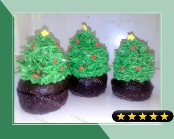 Christmas Tree Mini Cupcakes recipe