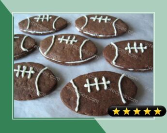 Fabulous Filbert Football Cookies Aka Super Bowl Cookies recipe