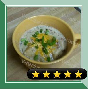 Slow Cooker, Easy Baked Potato Soup recipe