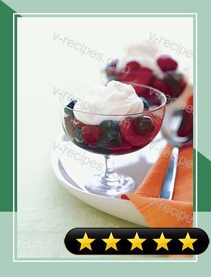 Mixed Berries with Mascarpone-Limoncello Cream recipe