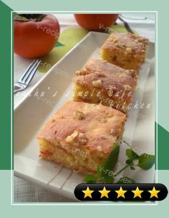 Fall-Colored Persimmon Cake recipe