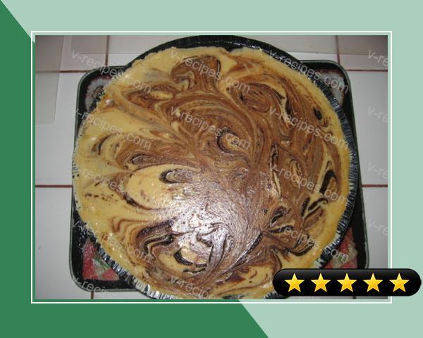Fudge-Bottom Chocolate Marbled Coffee Cheesecake recipe
