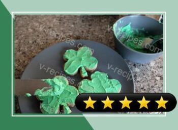 Frosted St. Patrick's Day Sugar Cookies recipe